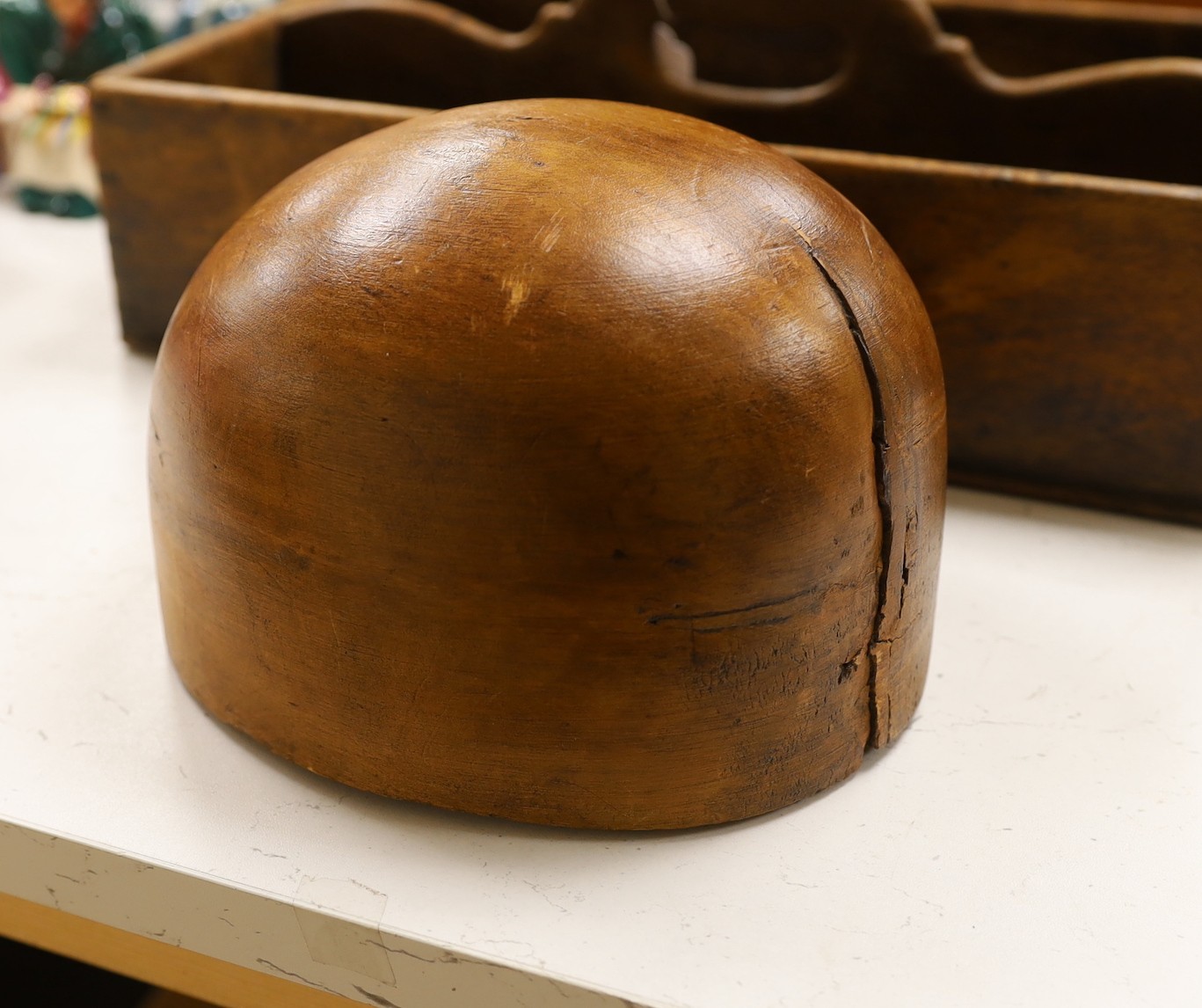 A cutlery drawer, a book shelf, letter rack, table top document cabinet and a hat dome, cabinet 29cms high x 37cms wide